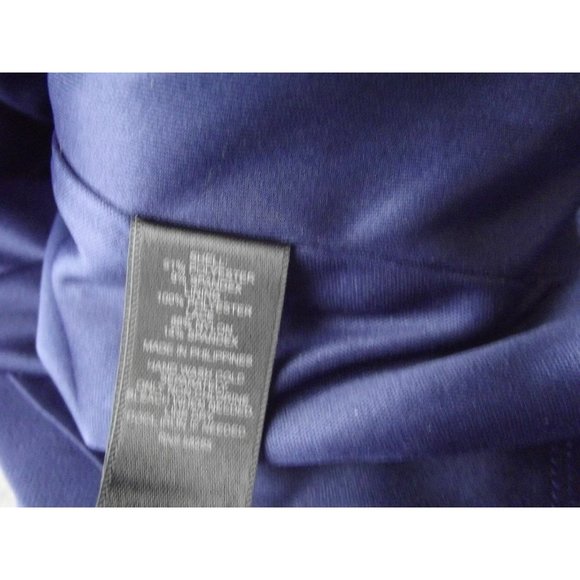 Express 6 Blue Mock Neck Keyhole Sleeveless Sheath Dress back black lace small - Picture 10 of 12